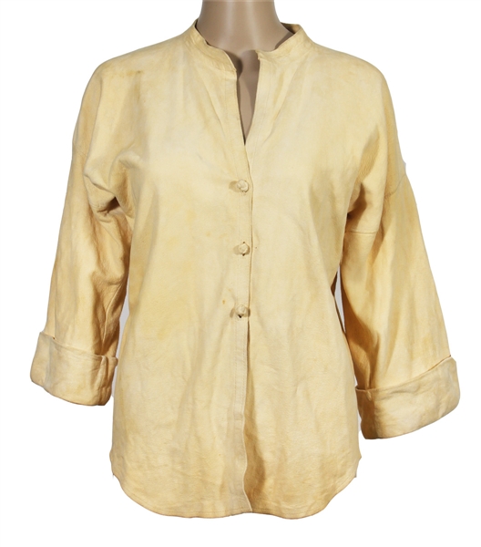 Janis Joplin Stage Worn Cream Suede Top