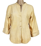 Janis Joplin Stage Worn Cream Suede Top