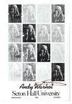 Andy Warhol Signed Original 1982 Seton Hall University Art Exhibition Poster JSA