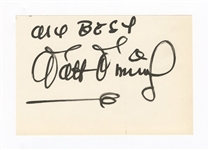 Walt Disney Autograph Grade 10 JSA