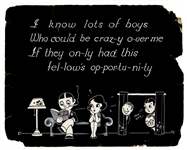 Betty Boop Story Board Original Artwork