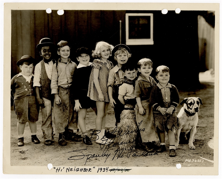 Spanky McFarland (Our Gang) Signed Photographs (2)