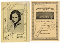 Celebrity Signed Vintage Theater Programs (including Mae West and Milton Berle)