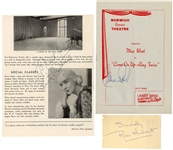 Celebrity Signed Vintage Theater Programs (including Mae West and Milton Berle)