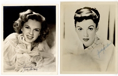 Judy Garland Secretarial Signed Photographs (2) and Letter