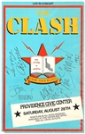 The Clash Band Signed Original 1982 Concert Poster (JSA)