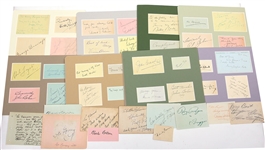 A Large Collection of Vintage Signed Actors