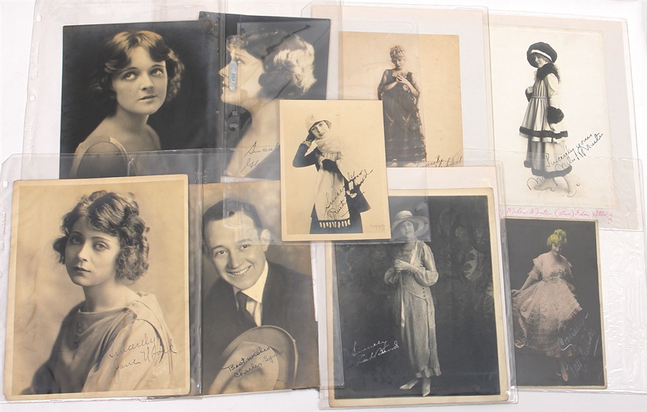 A Collection of Signed Silent Movie Stars