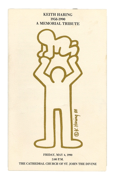 Memorial Card - Keith Haring Special Funeral Program