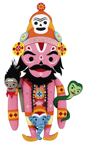 Dehara Yukinori Sofubi "Cupco Indra" in Pink Sofubi Handmade