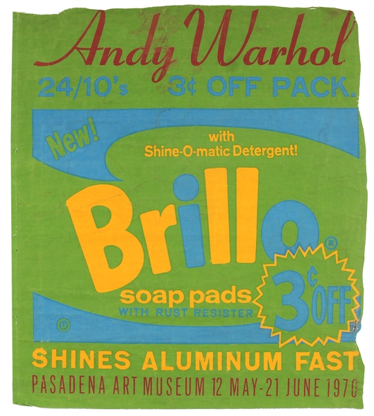 Andy Warhol 1970 Brillo Box Poster