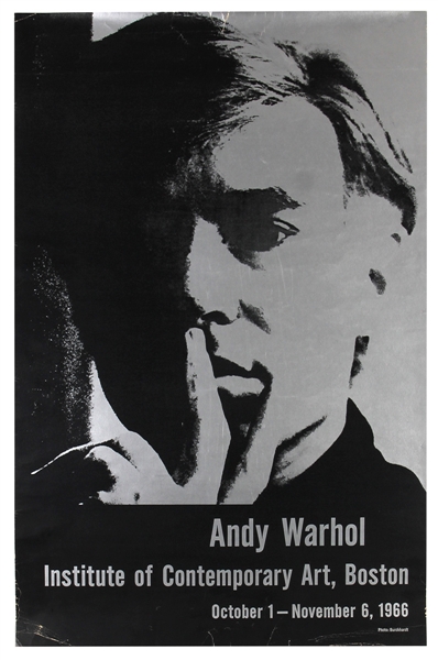Andy Warhol Original 1966 ICA Boston Exhibition Poster