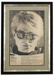 Andy Warhol Vintage Signed 1968 University of St. Thomas Poster (PSA)