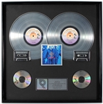 Jodeci "Forever My Lady" Original RIAA Multi-Platinum Record Album, Cassette and C.D. Award Display Presented to Frank DiLeo
