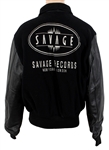 Savage Records Group/Tam Tam Silver Embroidered Black Varsity-Style Jacket Owned by Frank DiLeo