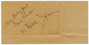 Nina Simone Signed and Inscribed Envelope (REAL)