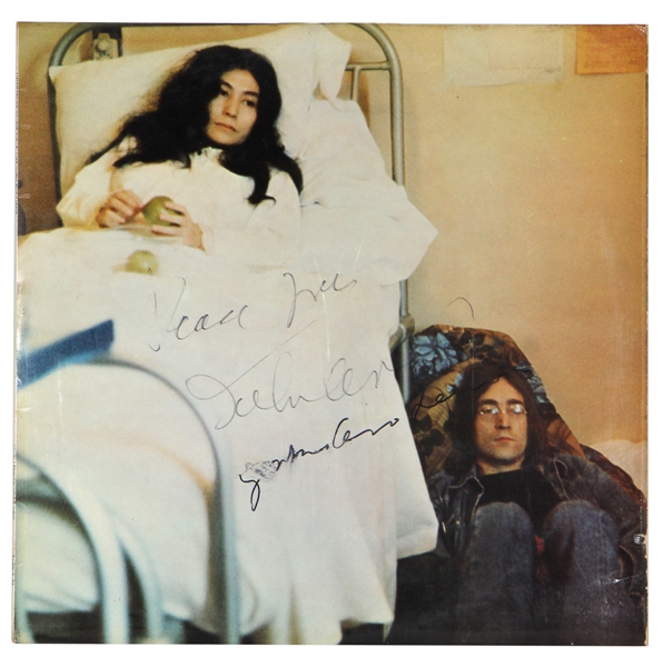 John Lennon & Yoko Ono Signed “Unfinished Music No. 2: Life with the Lions” Album (Caiazzo & Perry Cox)