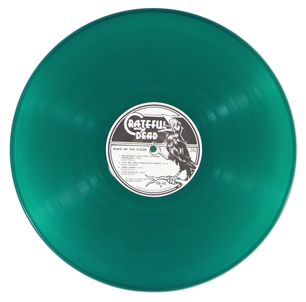 The Grateful Dead Extremely Rare “Wake of the Flood” Original Green 1973 GDR Stereo LP GD-01 Record