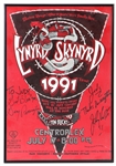 Lynyrd Skynyrd Signed & Inscribed 1991 Concert Poster (Judy Libow Collection)