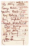 Sammy Davis, Jr. Handwritten Note