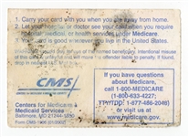 Jerry Lee Lewis Signed Health Insurance Card