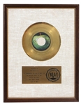 The Beatles “Let It Be” Original RIAA White Matte 45 Gold Record Award Presented to The Beatles