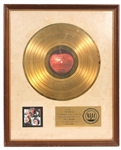 The Beatles “Let it Be” Original RIAA White Matte Gold Record Album Award Presented to The Beatles