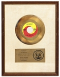 The Beatles “Yesterday” Original RIAA White Matte 45 Gold Record Award Presented to The Beatles