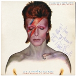 David Bowie Vintage Signed Aladdin Sane Album (David Bowie Autographs)