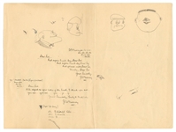 Paul McCartney Twice-Signed Early 1958 Original Artwork with Earliest Known Handwritten Working Lyrics With Similarities To The Beatles "Ob-La-Di, Ob-La-Da" (Caiazzo)