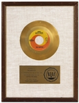 The Beatles “Eight Days A Week” Original RIAA White Matte 45 Gold Record Award Presented to The Beatles