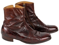 Elvis Presley Owned and Worn Brown Leather Boots