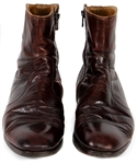 Elvis Presley Owned and Worn Brown Leather Boots