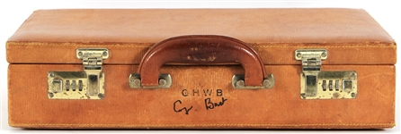 President George H. W. Bush Owned, Signed & Extensively Used C.I.A & Presidential Briefcase