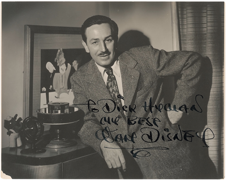 Walt Disney Signed Photograph (JSA)