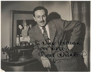 Walt Disney Signed Photograph (JSA)