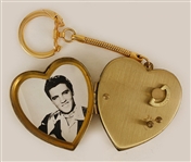Elvis Presley Vintage Picture Locket Keychain Eddie Hammer Collection