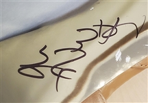 Prince Sheila E Owned, Worn and Signed Tan Leather Peek-A-Boo Stiletto Shoes