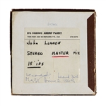 John Lennon Original 1969 Give Peace a Chance and Remember Love Andre Perry Studios Master Mix Recording Reel
