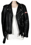 Celine Dion “Unison” Album Worn White T-Shirt and Black Leather Rolling Stones “Steel Wheels” Tour Jacket  (Photo-Matched)