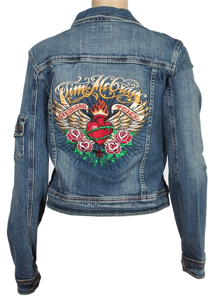 Tim McGraw Original 2010 "Southern Voice" Concert Tour Embroidered Denim Jacket