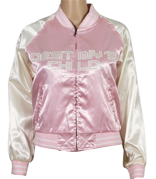 Destinys Child Original Pink & White Satin Concert Tour Jacket