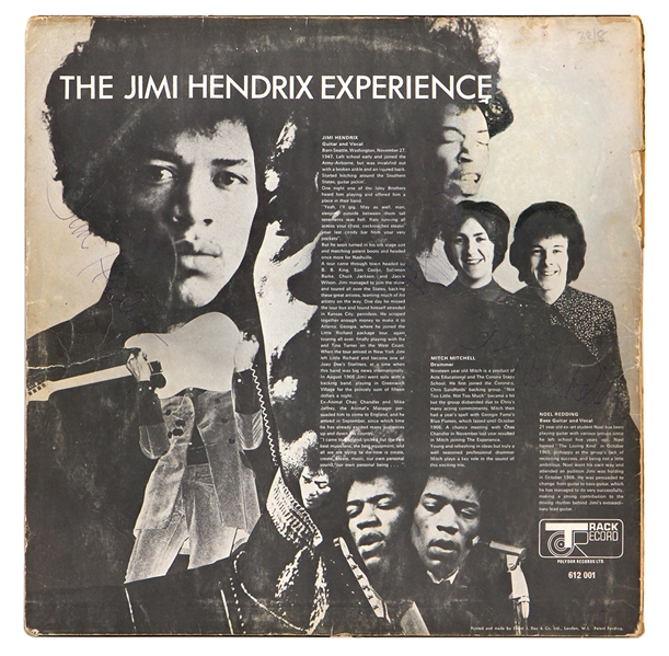 Jimi Hendrix Experience Band Signed "Are You Experienced" UK Album (JSA)