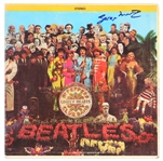 George Martin Signed Beatles "Sgt. Peppers Lonely Hearts Club Band" Album (REAL)
