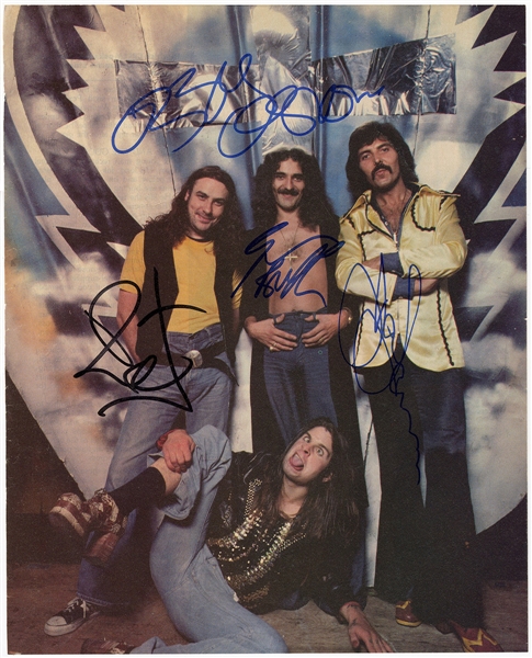 Black Sabbath Signed Magazine Page Picture (REAL)