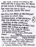 Joe Strummer The Long Shadow Handwritten Lyrics (REAL)
