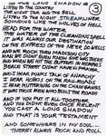 Joe Strummer The Long Shadow Handwritten Lyrics (REAL)