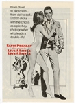 Elvis Presley Vintage Original "Live a Little, Love a Little" Tabloid Herald