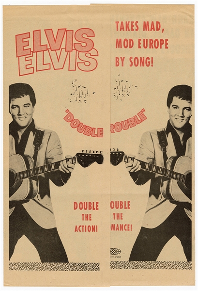 Elvis Presley Vintage Original "Double Trouble" Poster