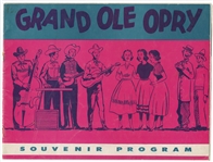 Elvis Presley Rare Vintage Original "Grand Ole Opry" Program